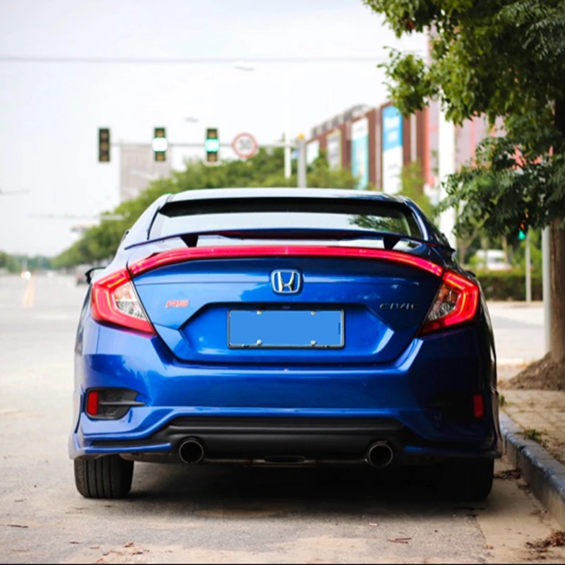 Для Honda Civic задний спойлер багажника Высокое качество ABS Материал грунтовка цвет украшение в виде хвостового крыла для Civic 10th