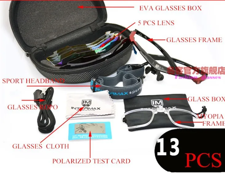 Солнцезащитные очки унисекс Поляризованные ветрозащитные UV400 5 линз 2019 |