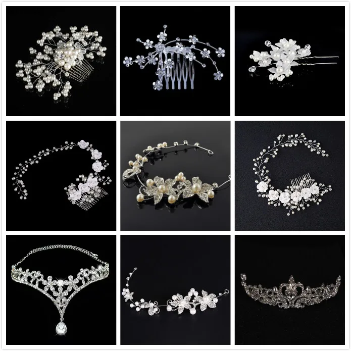 Элегантные Свадебные расчески для волос невесты стразы жемчуг женские заколки