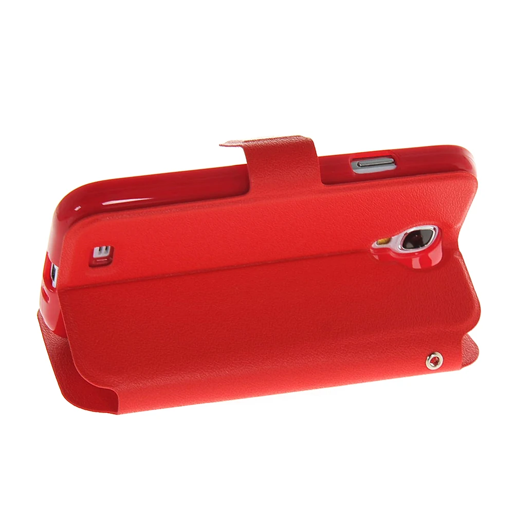 Двойные окно из искусственной кожи 5.0For samsung Galaxy S4 чехол для samsung Galaxy S4 I9500 I9505 I9508 чехол для задней панели сотового телефона чехол
