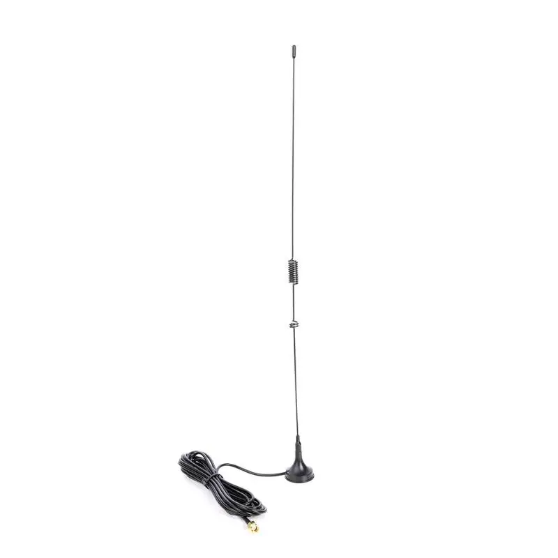 ALLOYSEED Автомобильная ТВ приемники антенна UT-106UV SMA-Male разъем VHF/UHF 144/430MHz Двухдиапазонная Автомобильная присоска антенна для Kenwood