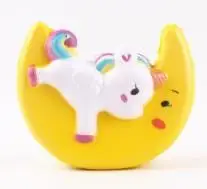 moon unicorn yellow Kawaii bunny Squishies jumbo Squeeze doll Squishy кролик олень кошка медленно поднимающаяся игрушка антистрессовая игрушка для детей мальчиков и девочек - Цвет: moon unicorn yellow