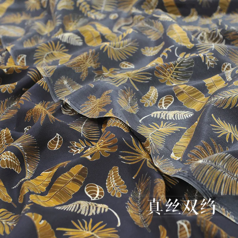 Новинка шелковая крепдешиновая Ткань 16 мм для весны и лета ткань с принтом