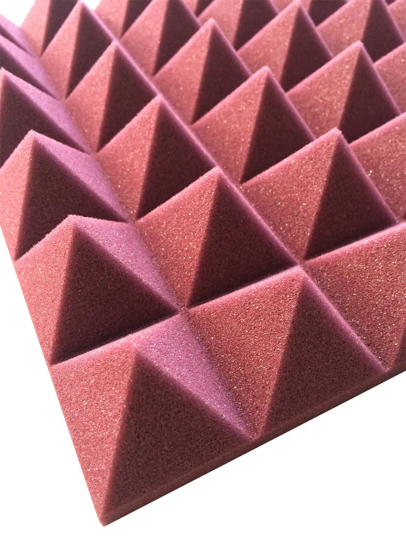Акустическая пена Pyramid для оптимального звукопоглощения разноцветные с клейкой лентой