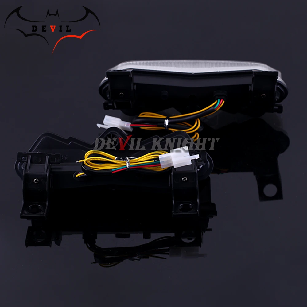 Для Kawasaki ZX-6R ZX6R 2003 2004 Z750 2003-2006 Z1000 2003-2005 03 мотоцикл светодиодный сзади задние фонари тормоза хвост указатель поворота