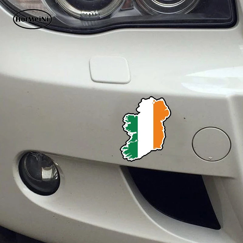 HotMeiNi наклейка для автомобилей 3D Ireland Eire флаг карта страна автомобильный Стайлинг