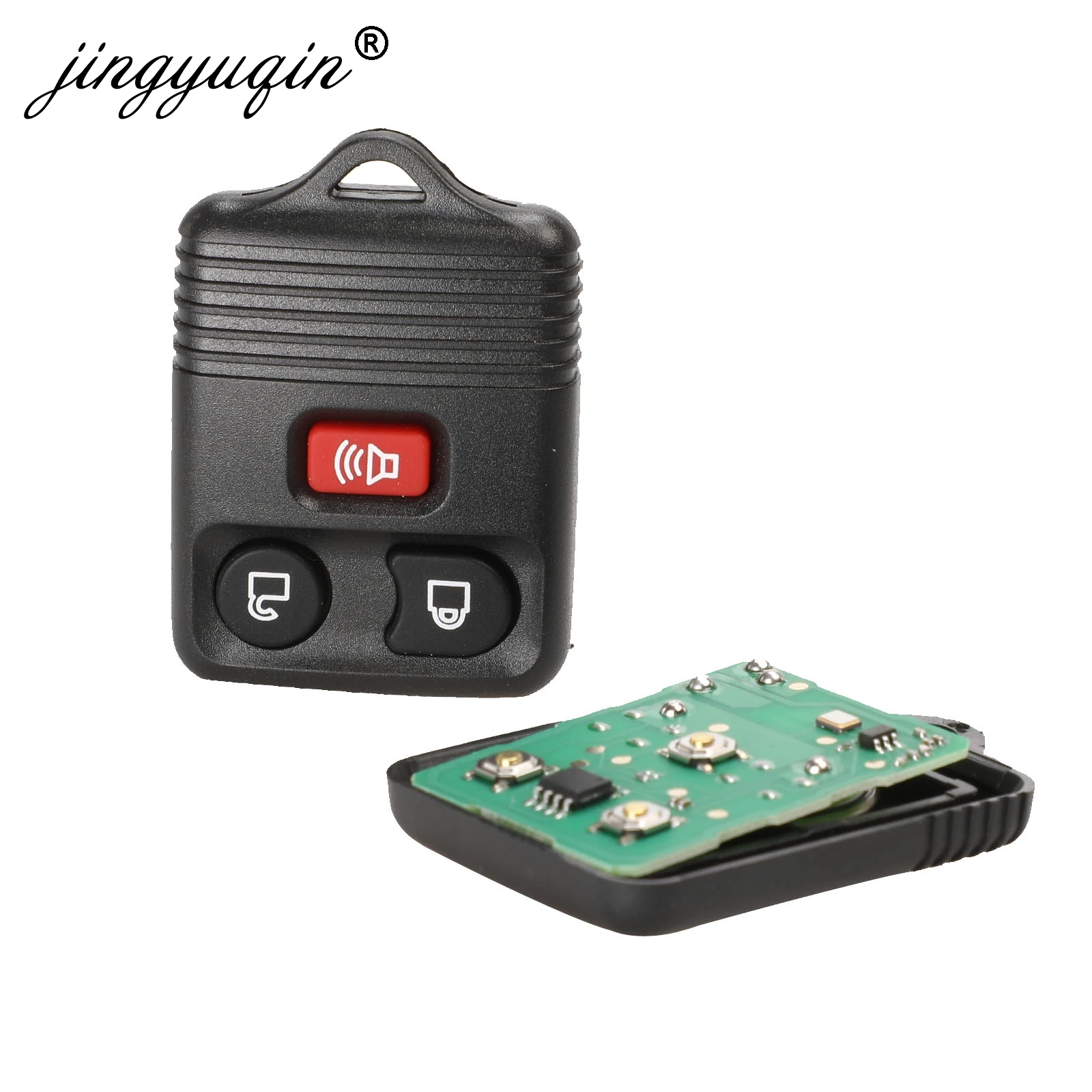 Jingyuqin 50 шт. 3/4 кнопки Автомобильный ключ Transit Keyless entrip Fob 315 МГц для Ford focus полный выход пульт дистанционного управления