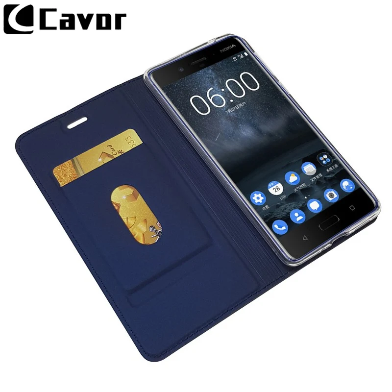 Кожаные флип Чехлы для Nokia 2 3 5 6 7 8 1 Plus X6 чехол кошелек Capinhas Carcasas мобильного