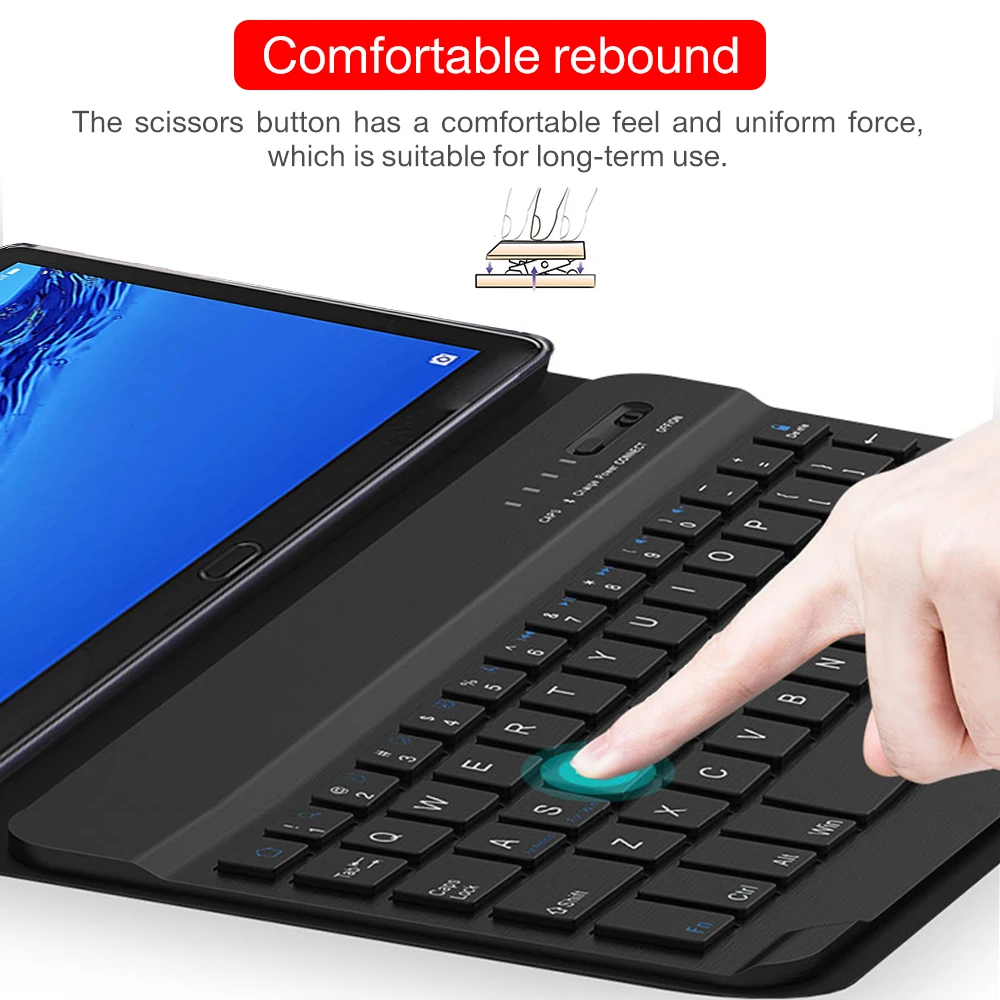 Для начинающего ходить ребенка Bluetooth клавиатура чехол для huawei Mediapad M5 Lite 10 1