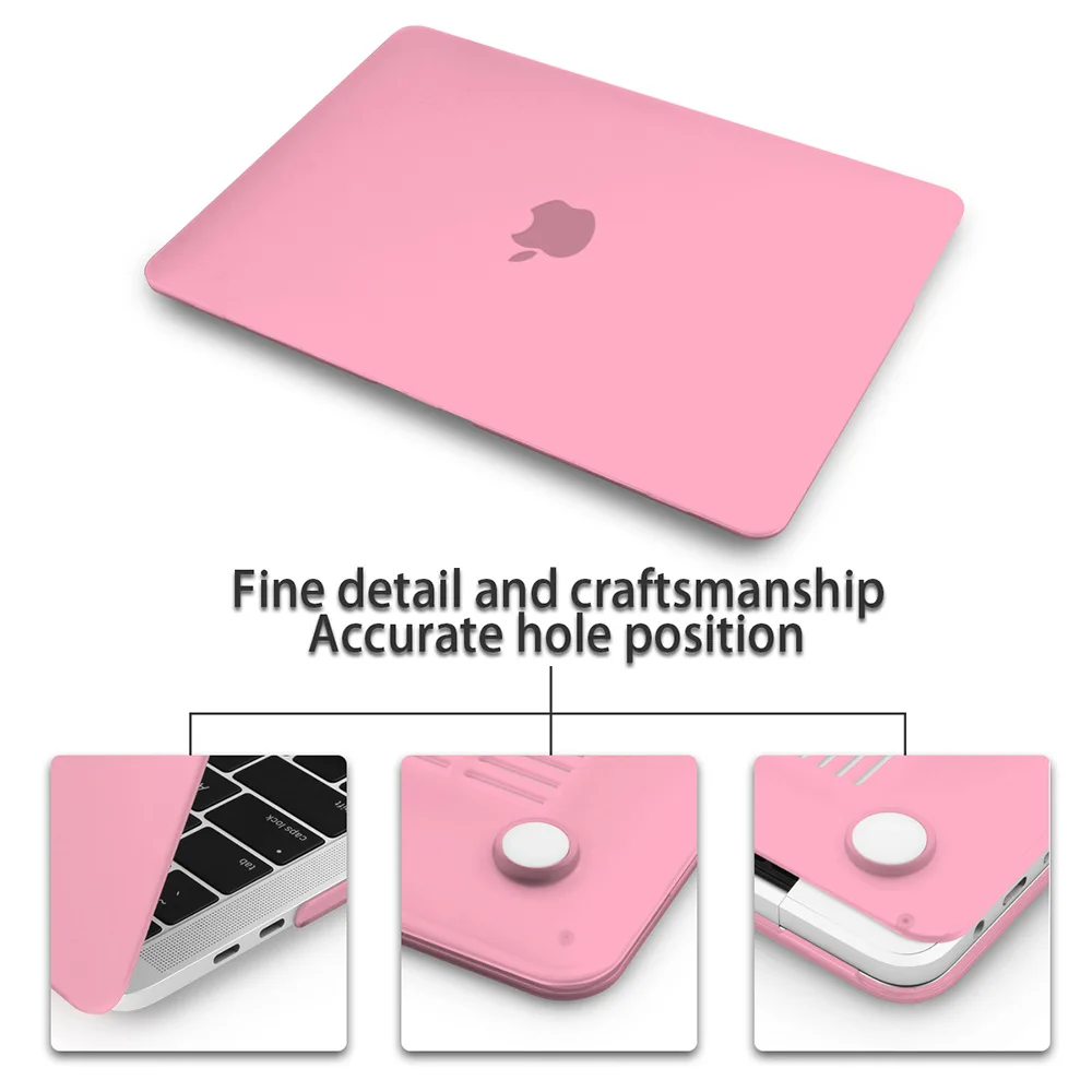 Для Macbook Air 11 12 Retina13 15 чехол матовый Жесткий чехол с Экран пленка для Iphone, для Ipad, для Ipad Mini Air 13 A1932 Pro 13 15 защита для ноутбука