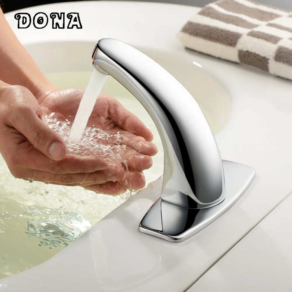 

Free Shipping Automatic infrared Sensor Faucet for bathroom Sink Cold water Tap mixer Free Touch DONA4201