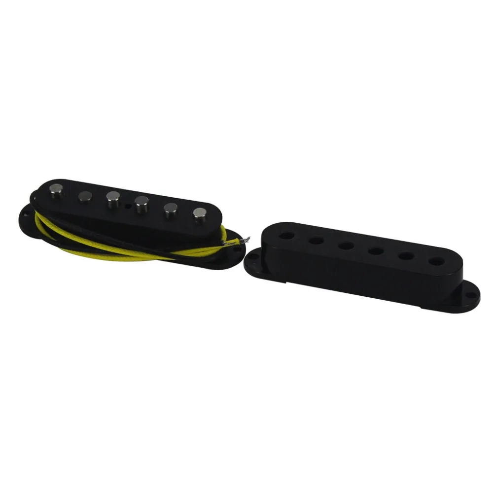 FLEOR шахматный Топ винтажный Alnico 5 одна катушка пикап электрогитара черный для ST