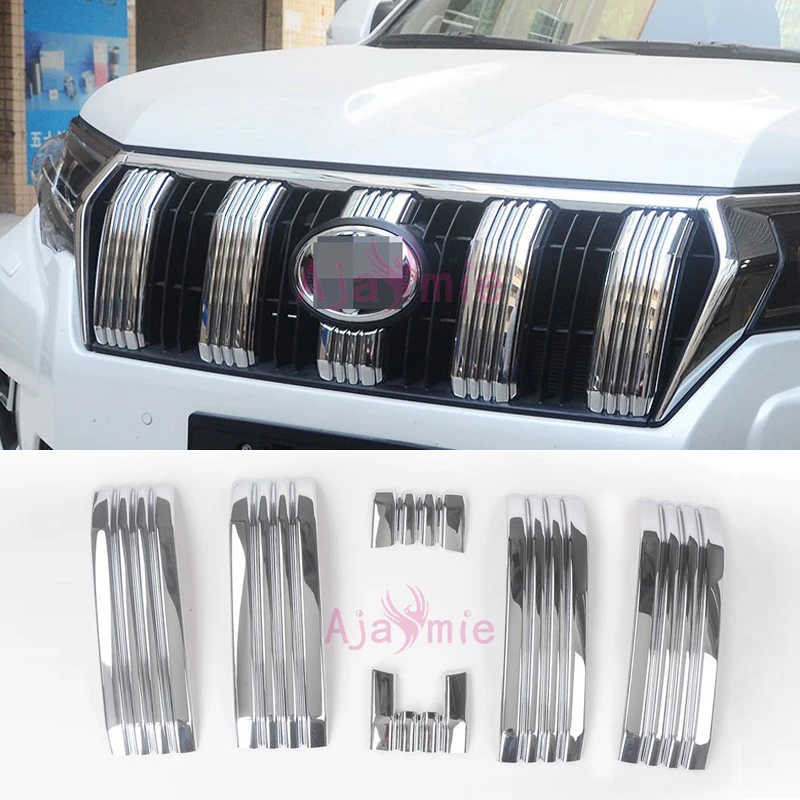 Аксессуары для Toyota Land Cruiser 150 Prado LC150 FJ150 2018 хромированная отделка передней решетки
