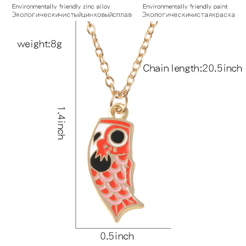 4 Цвета кальмар кулон в форме флага подвеска серьги женские данлерс японские