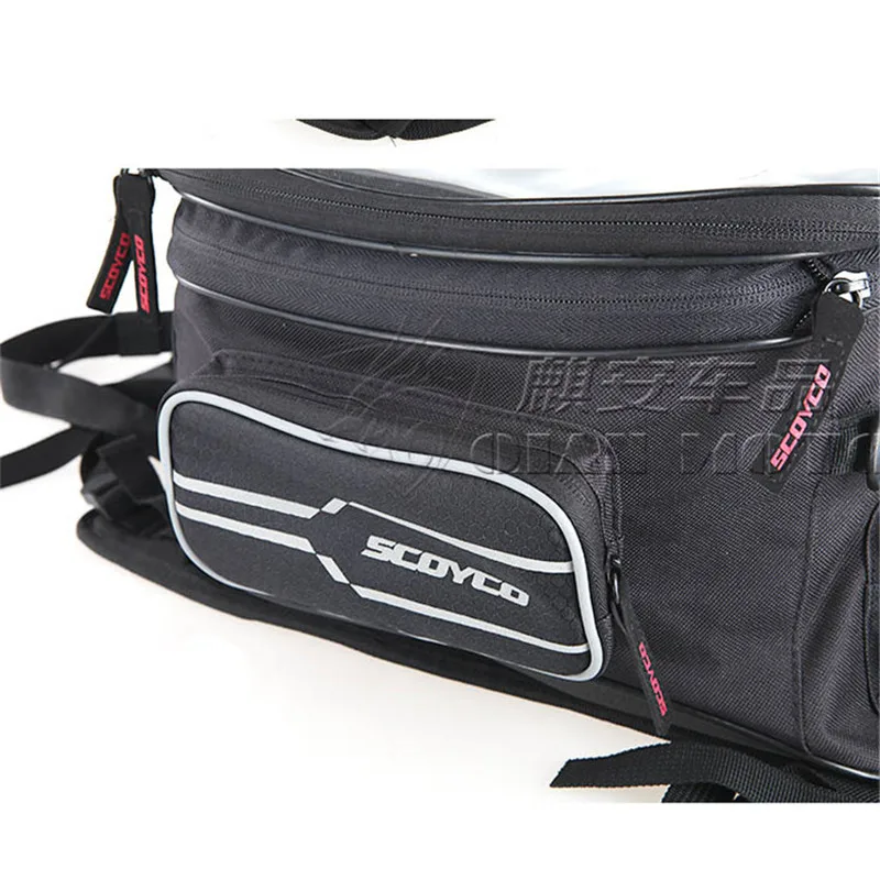 

Motorbike Saddle Bag Motorcycle Backpack Motorcycle Back Seat Bags Luggage Waterproof Motor Tank Bag Black Oil Fuel Tank Bag
