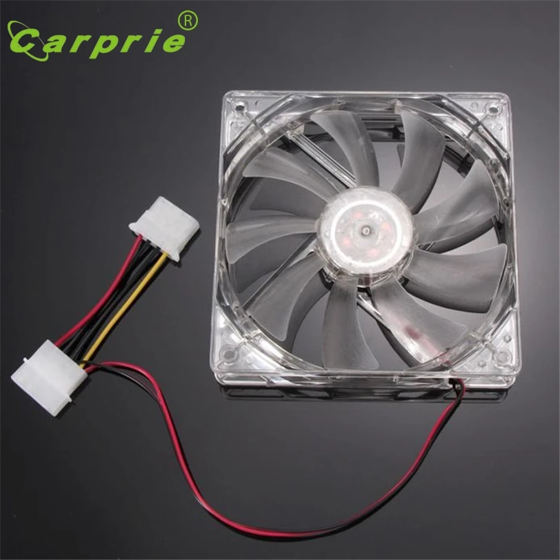 Неоновый охладитель CARPRIE зеленый четырехъядерный 4 светодиода 120x120x25 мм 10 8 В