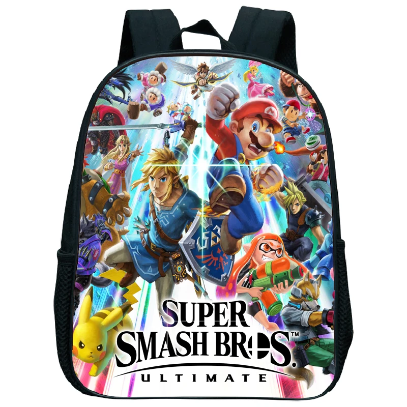 New Hot Super Mario Smash Bros Children School Bag Baby Small School Bags Kindergarten Schoolbag Cute Kids Backpacks Kawaii