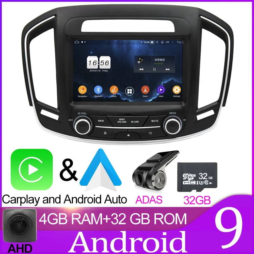 32GB carplay ADAS Owtosin Восьмиядерный Android 9,0 Автомобильный DVD Радио для Buick Regal Vauxhall Insignia/Opel Insignia Автомобильный gps навигатор - Цвет: 32GB carplay ADAS