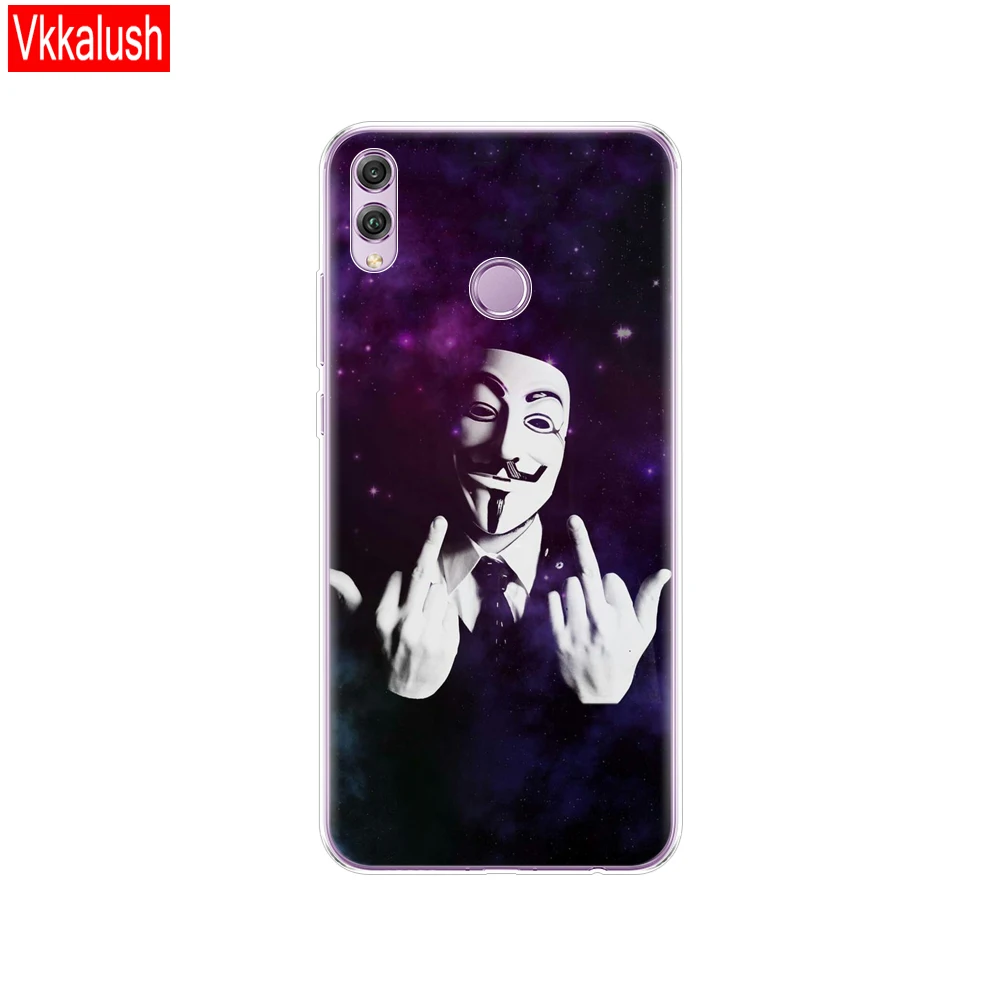 80061 Чехол для huawei Honor 8x, чехол, 6,5 дюймов, силиконовый мягкий ТПУ, задняя крышка для huawei Honor 8x, защитный чехол для телефона, s Shell, Coque, сумки - Цвет: 80061