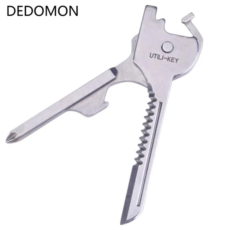 2 шт. 6 в 1 Utili Key многофункциональные ключи нож из нержавеющей стали для