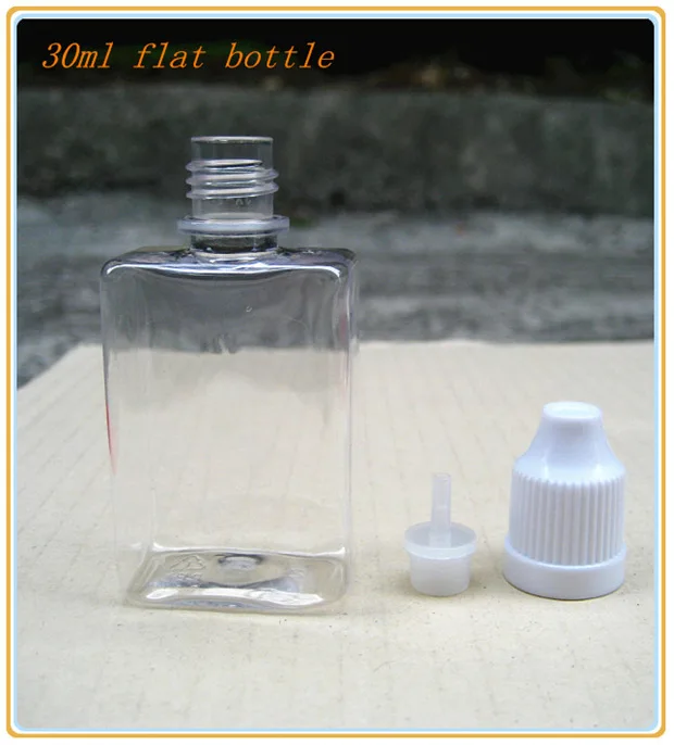 Флакон плоский/квадратный 180 шт./лот 30 мл с крышкой защитой от детей бесплатная