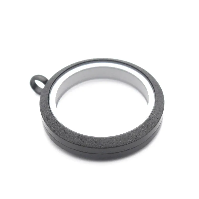 30 мм кристалл из нержавеющей стали цвета закрутки Плавающий Медальон Ожерелье