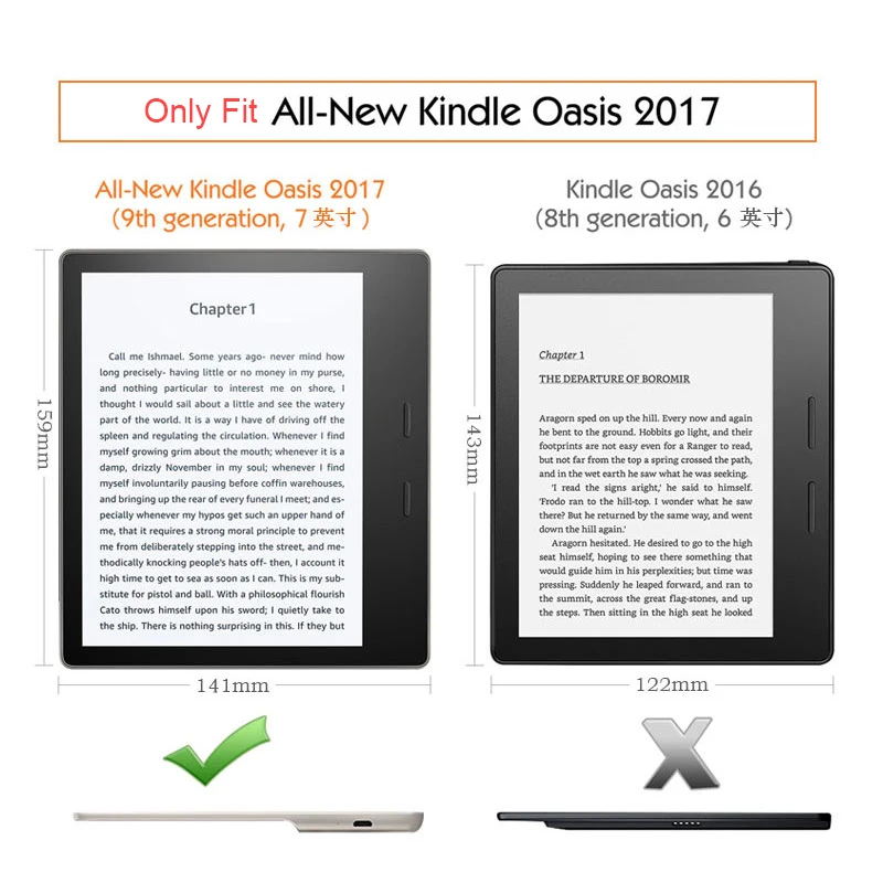 Красочный чехол AROITA для электронных книг " Kindle Oasis 2(9th Generation-)-легкий Чехол Smart Cover с функцией автоматического пробуждения/сна