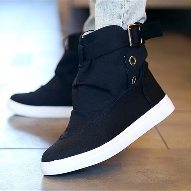 Fashion Free shipping 2017 new summer autumn lacing high canvas shoes female elevator platform women's casual flat | Обувь