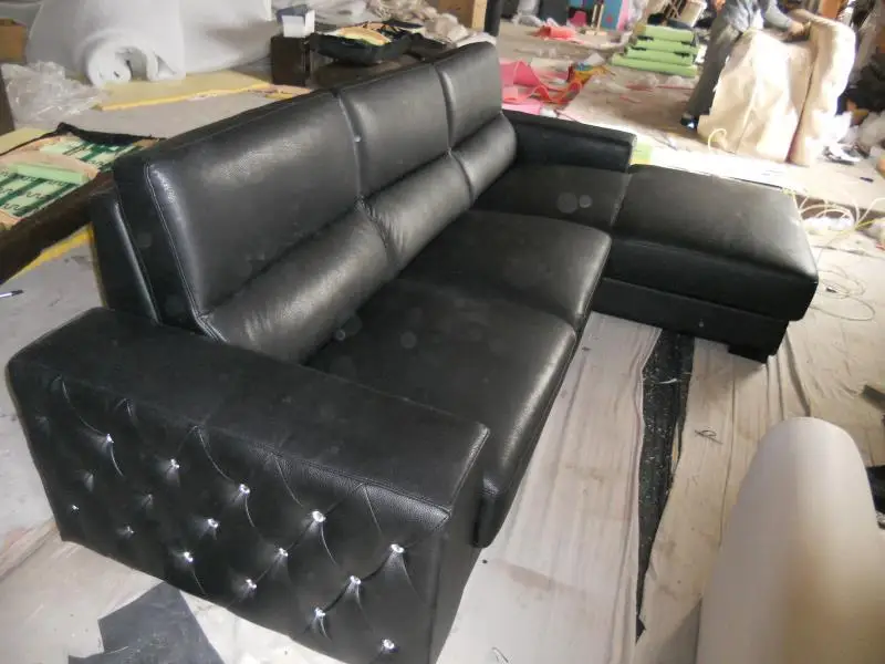 Секционный диван топ в современном стиле из натуральной кожи мебель для