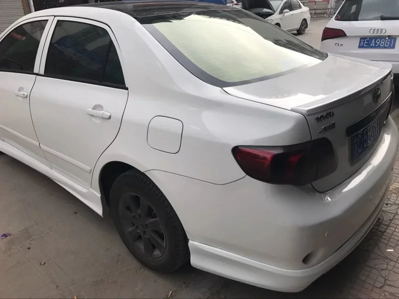 2007 до 2013 года Corolla пластиковый задний нижний Спойлер ABS дефлектор Резиновая полоса Спойлеры внешняя отделка