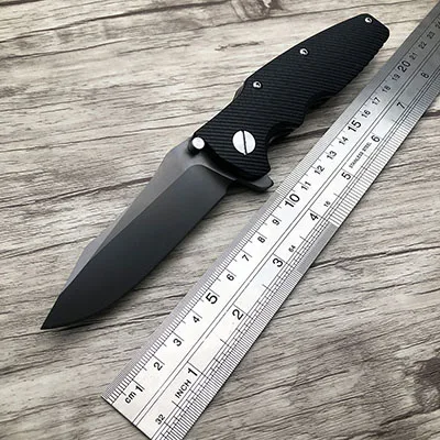 ZZSQ ZT 0392 тактический складной нож G10 ручка подшипника нож 9cr18mov лезвие Выживания Кемпинг Охота Инструменты Открытый Нож - Цвет: Черный