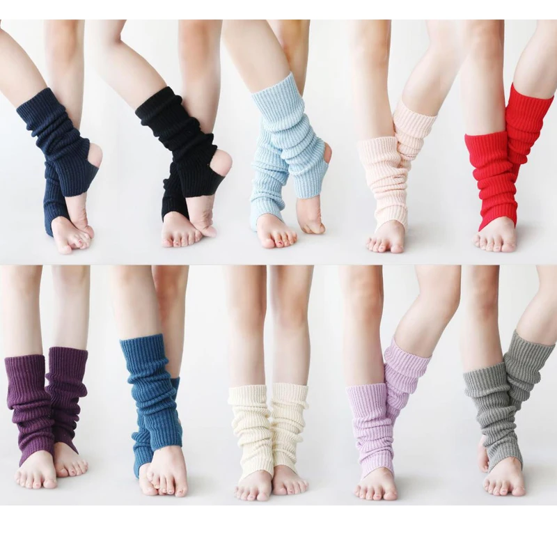 

Dance Legwarmer Women Ballet Warm Ups Long Leg Warmer Winter Dancewear Dance Clothing Thigh Long warmer Knee Protector Knitwear