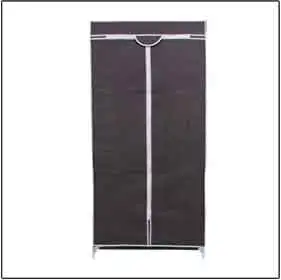 coffee 60x45x150cm Комбинированный Шкаф для хранения, складной шкаф для одежды, стальная труба, Тканевый шкаф, нетканый стальной каркас, комбинация - Цвет: coffee 60x45x150cm