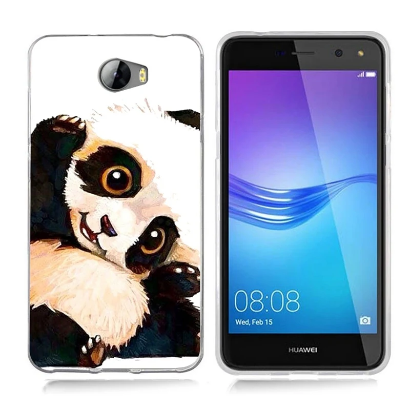 Case For Huawei Y5 ii Y5ii Cover/5A LYO-L21/Y6 II Compact TPU Coloful Soft Butterfly panda Painted Design Fundas B032 |
