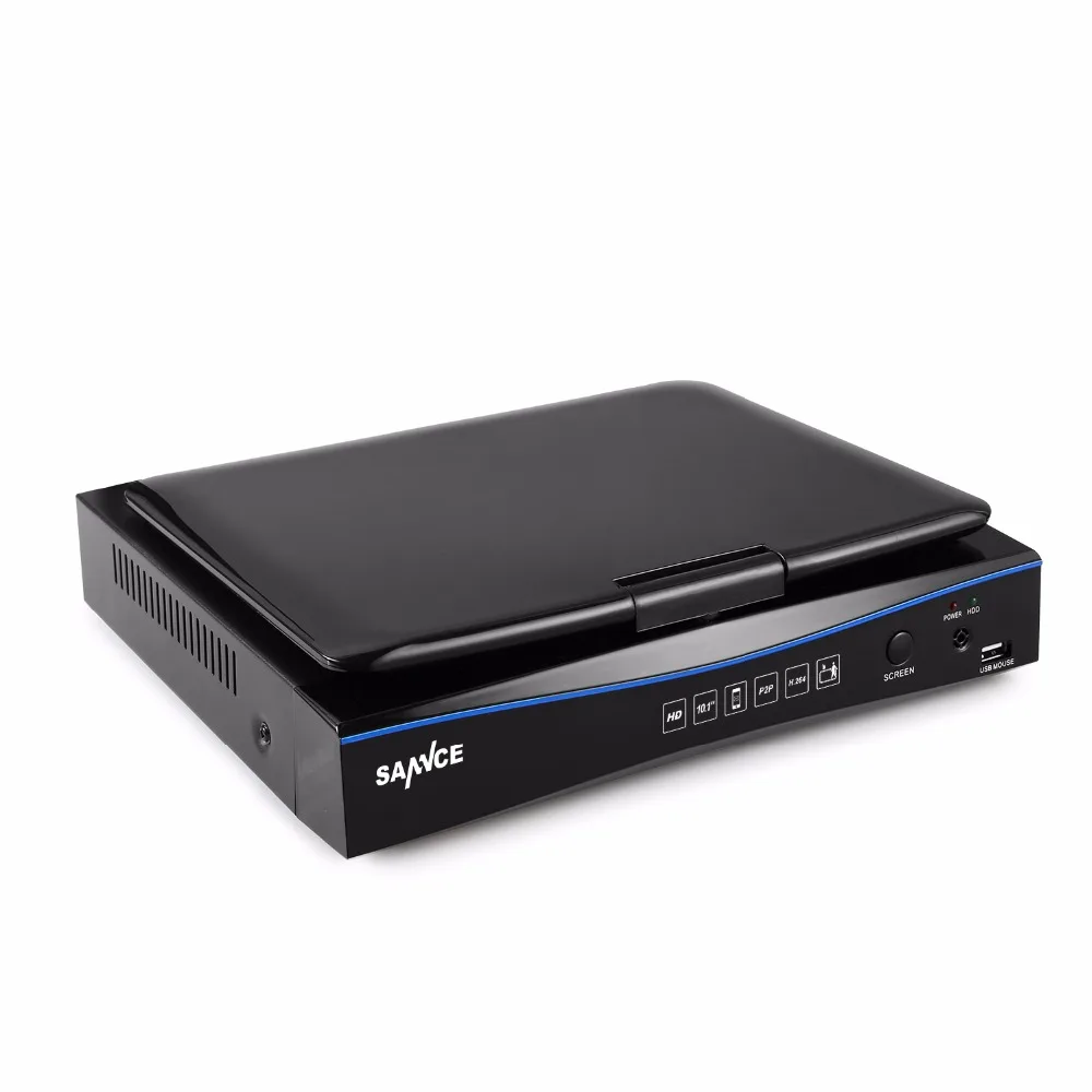 SANNCE 720P HD 10 1 &quotLCD монитор видео мониторинг с 1080N 4CH DVR NVR HVR 5in1 сетевая CCTV система