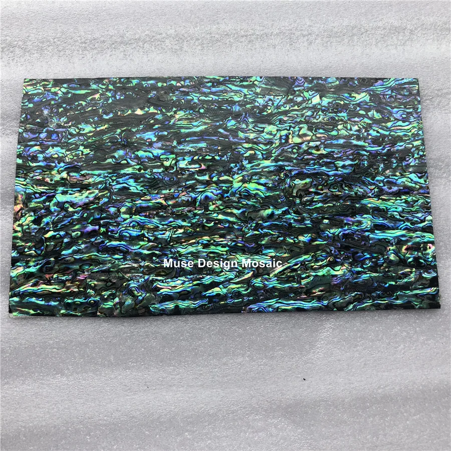 Гибкая AAA Новая Зеландия abalone paua shell перламутровый ламинированный лист оболочка шпон самоклеющиеся наклейки подложка 1 шт