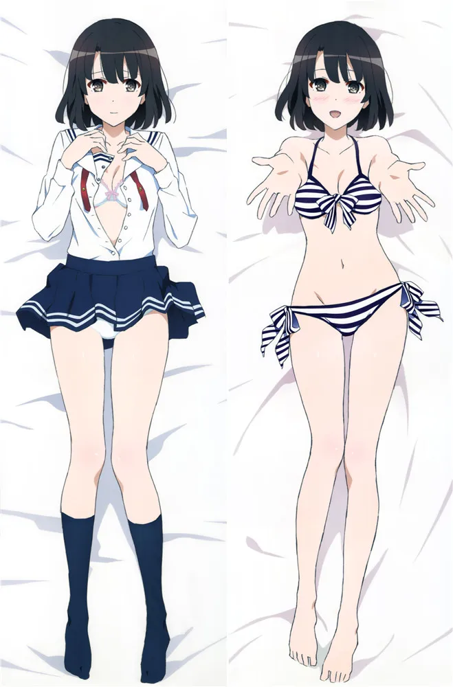 Наволочка дакимакура с аниме принтом чехол для подушки Katou Megumi Saenai Heroine no Sodatekata