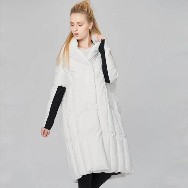 Новинка 2018 модная зимняя коллекция куртка женское пуховое пальто парка длинное