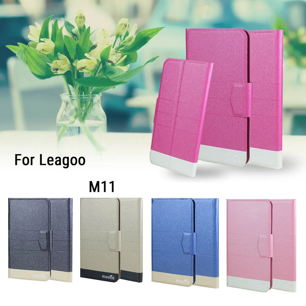 5 видов цветов жарко! Leagoo M11 кожаный чехол для телефона заводская цена защитный с