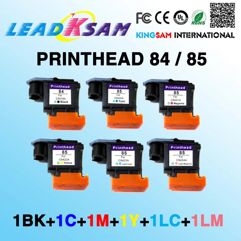 6x печатающей головки совместимы для hp84 85 C5019A C9420A C9421A C9422A C9423A C9424A печатающая