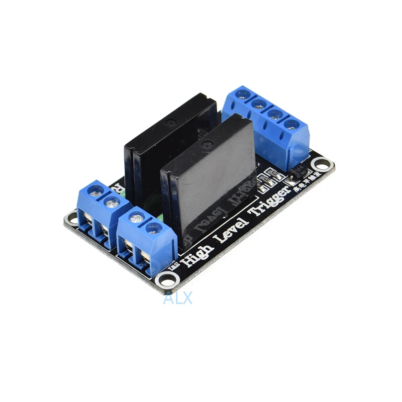 2 канальный твердотельный релейный модуль 5 в постоянного тока высокоуровневый