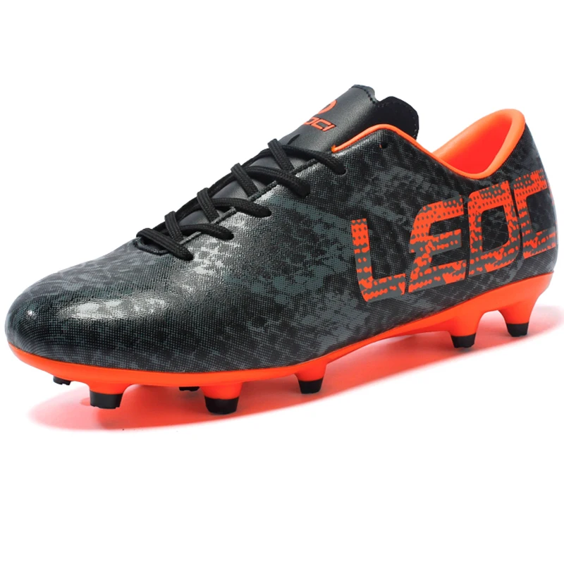 Высокое качество Уличная лужайка Большие Мальчики Длинные шипы футбольные бутсы