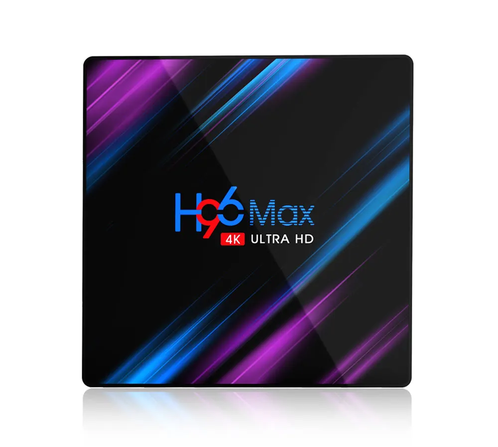 H96 Max RK3318 четырехъядерный Смарт ТВ приставка Android 9,0 4 Гб 64 Гб 2,4G/5G Wifi Bluetooth 4,0 телеприставка 4 ГБ 32 ГБ медиаплеер