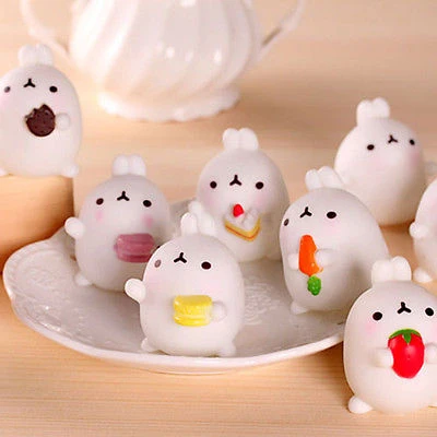 1 шт Kawaii Японии Моти мини Кролик Мягкий Дома фигурки животных игрушка-пищалка