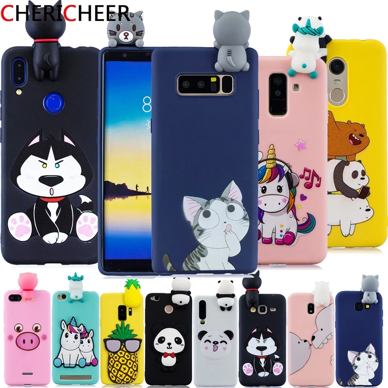 Soft TPU Cartoon Case For Xiaomi Redmi 6A Silicone 3D Doll Toys Candy Cover |