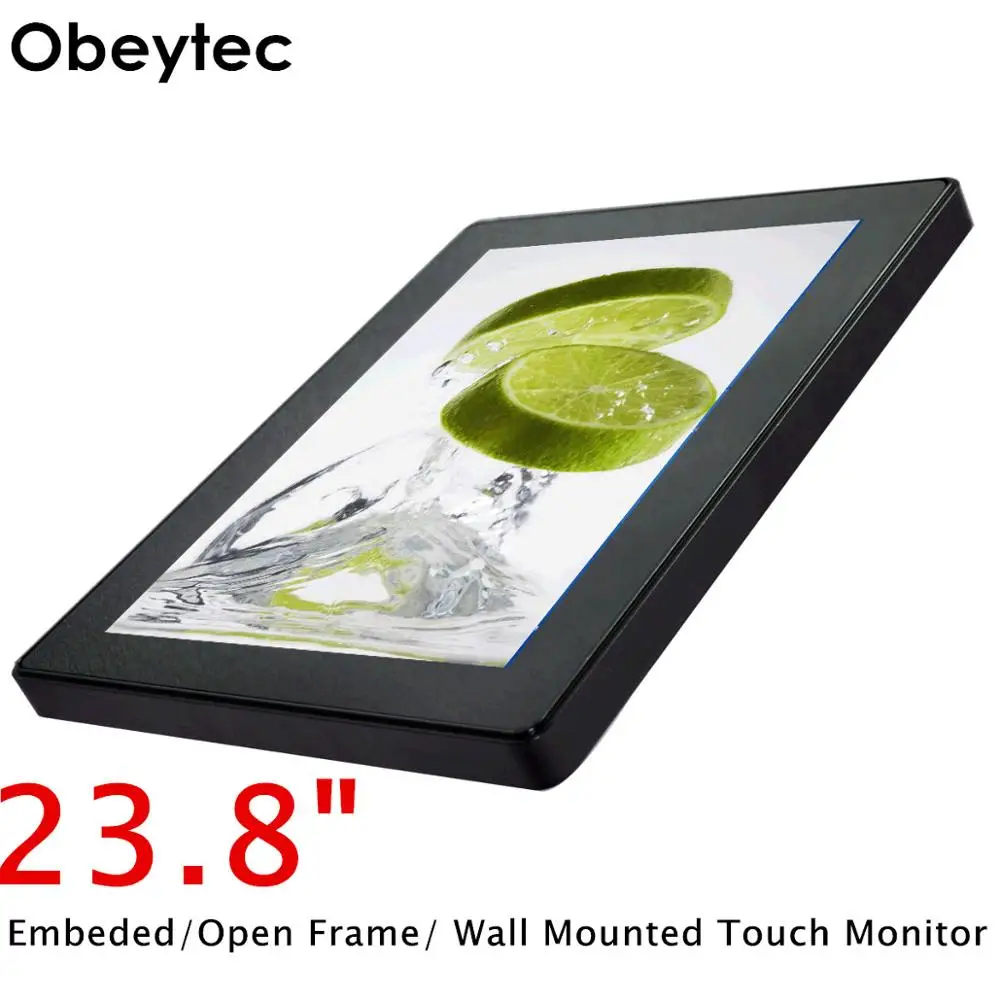 Obeytec 23 8 &quotсенсорный монитор компьютер PCAP сенсорный экран I5 7500T 4G ram 120G SSD заказной