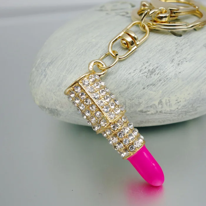 Adojewello ювелирные изделия со стразами кристалл Изысканная помада брелок для