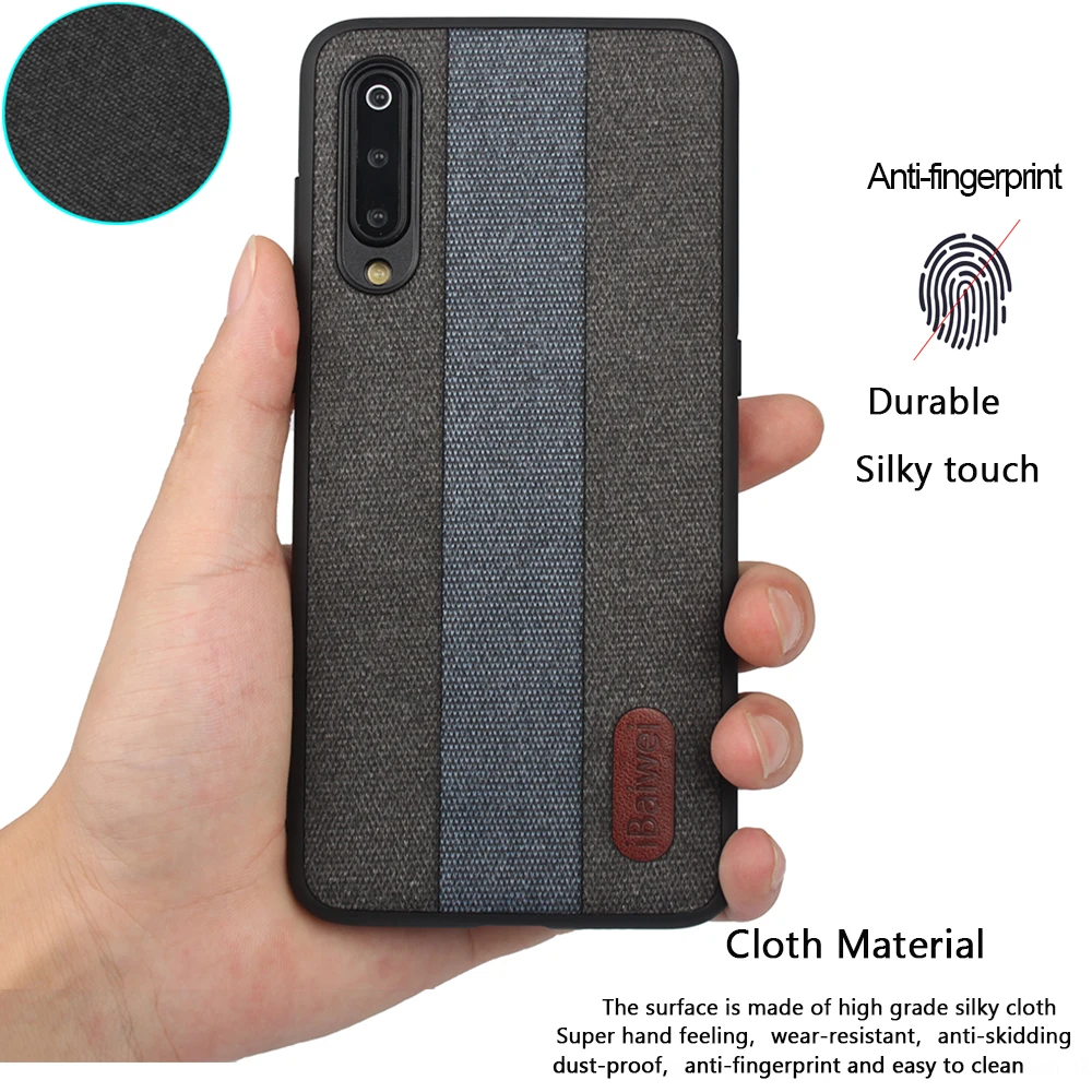 Для Xiaomi mi 9 модный тканевый Мягкий силиконовый чехол mi 9 чехол для телефона Xiaomi mi 9 пластиковый жесткий компьютер защитный чехол