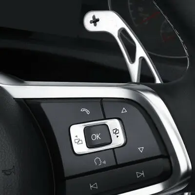 Серебро DSG Paddle Shift Shifters Racing Замена для VW Golf Mk7 GTI R 14 18|Хромирование| |