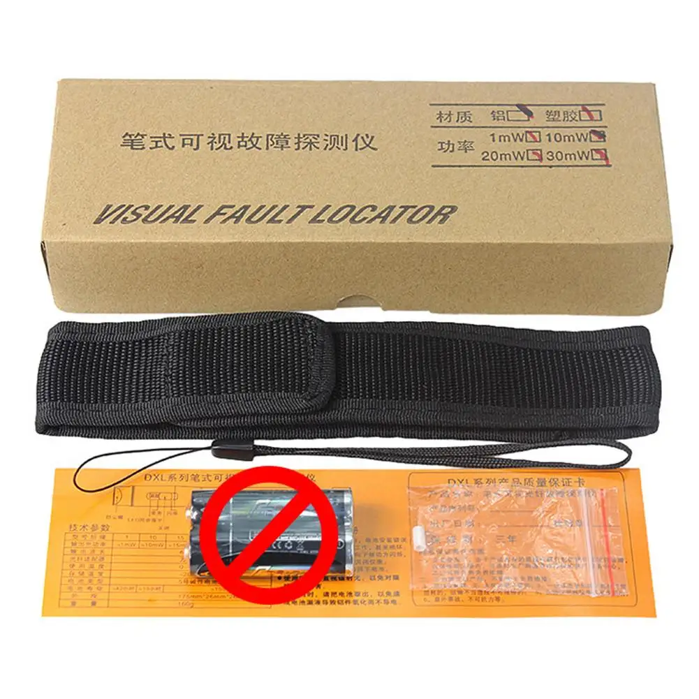 

Plastic Visual Fault Locator 1-5KM Red Light Source VFL 10-30KM 1MW Fiber Optic Cable Tester Range For CATV